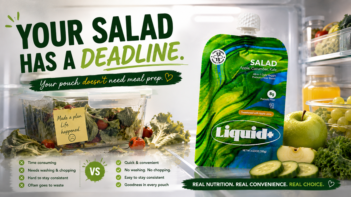 Vegetable Pouches Versus Salads for Busy Days